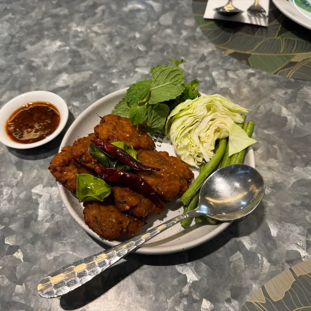 Deep Fried Spicy Plant Based Minced Pork Salad