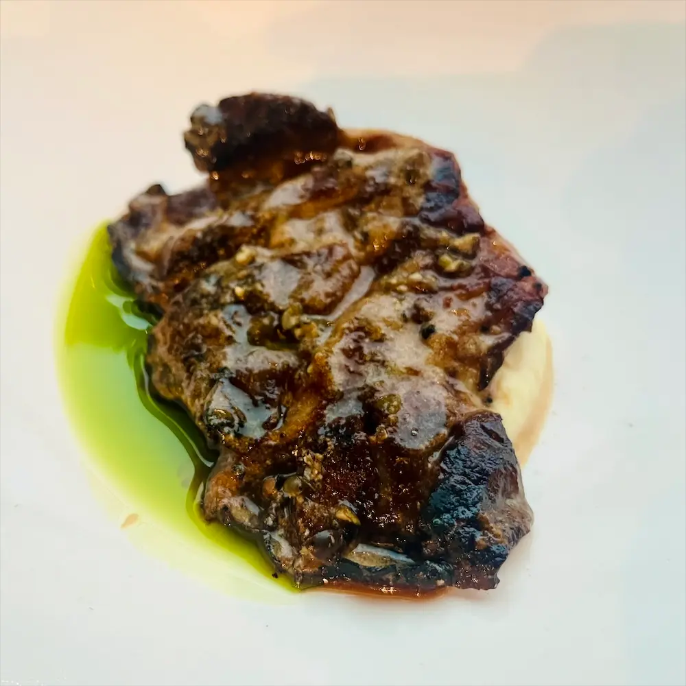 Oyster Mushroom, Black Pepper, Burnt Lemon & Caramelised Whey