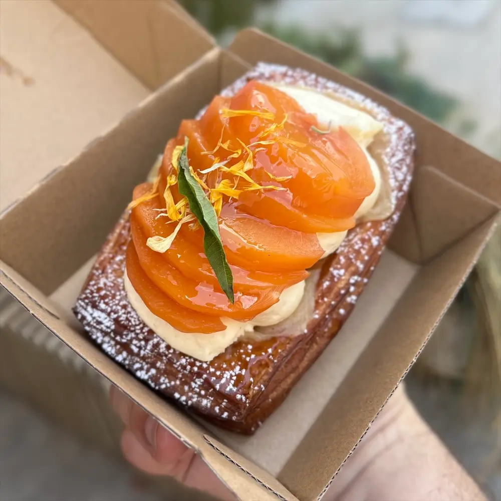 Sweet Pastry (Poached Peach And Tonka Bean)