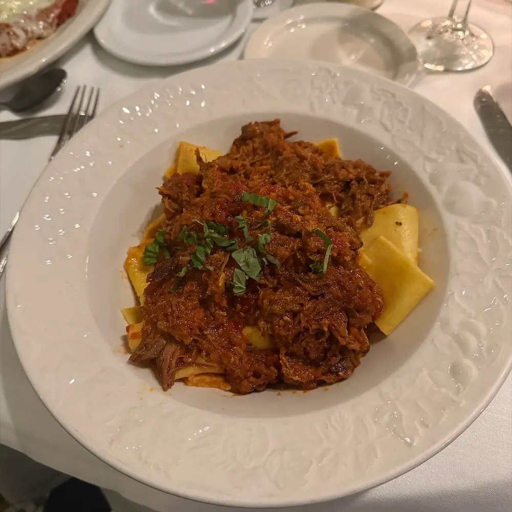 Tuscan Ragu Over Homemade Pappardelle