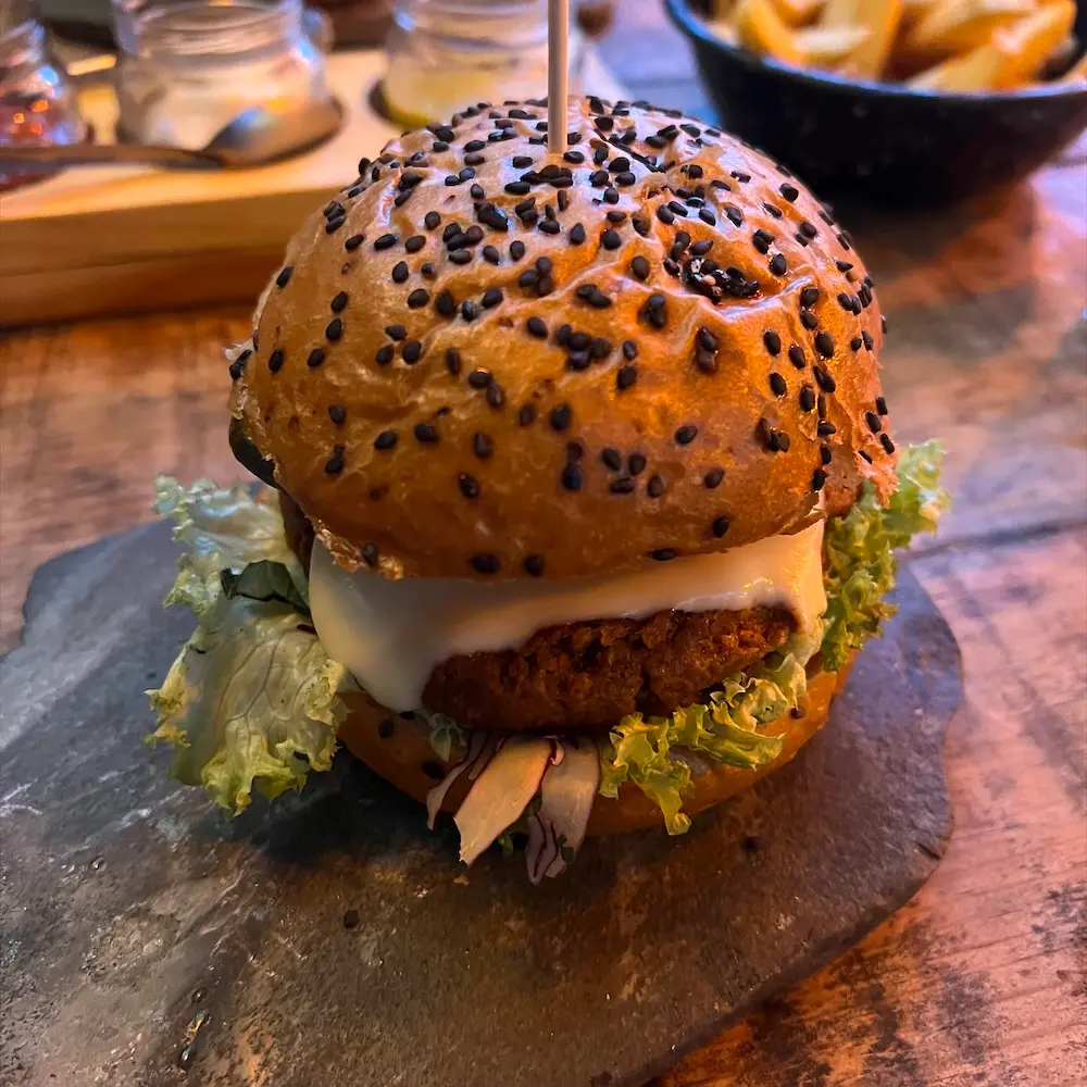 Classic Burger With Soy Chorizo Patty