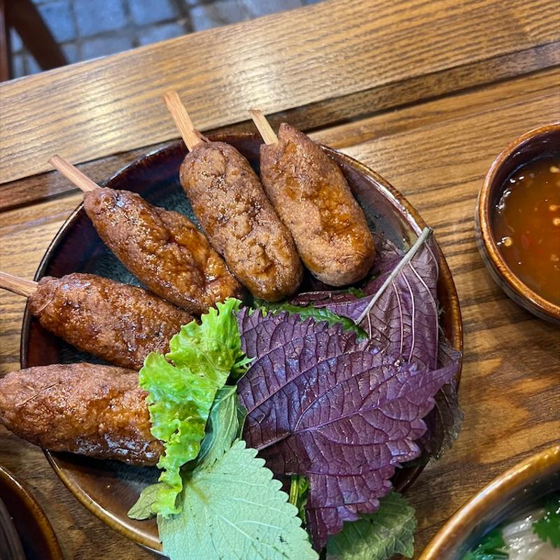 Grilled Veggie Lemongrass Skewer