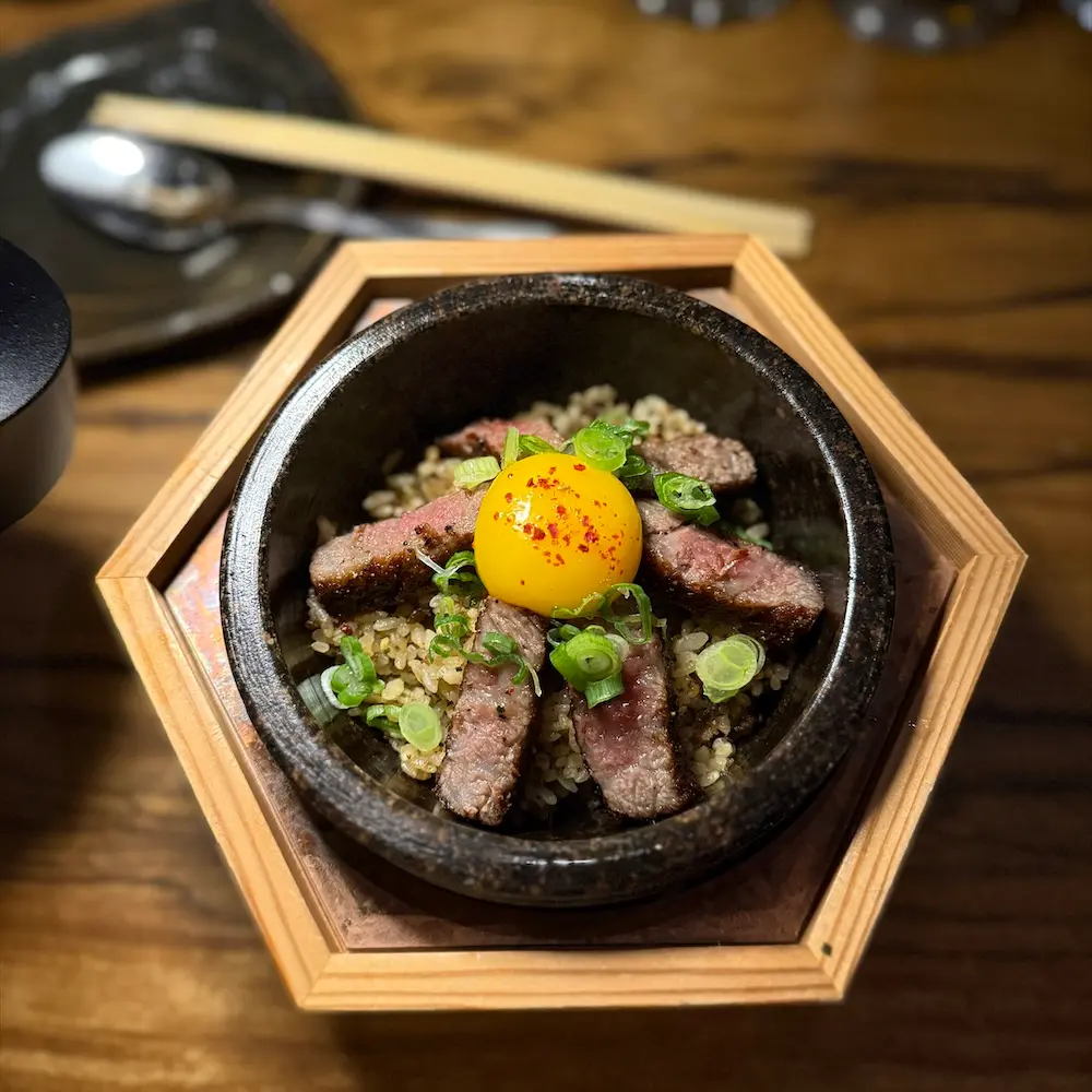 Hot Stone A5 Wagyu Garlic Rice