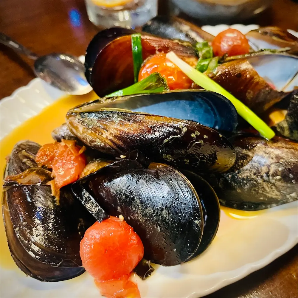 Steamed Mussels