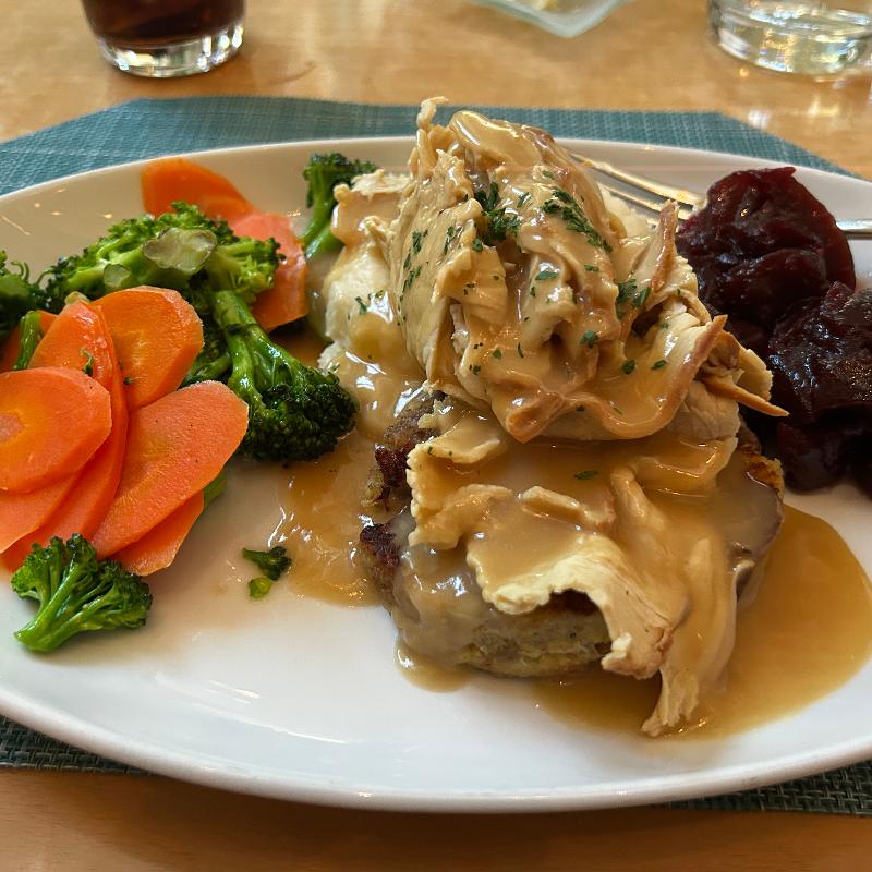Hot Open Faced Turkey Platter