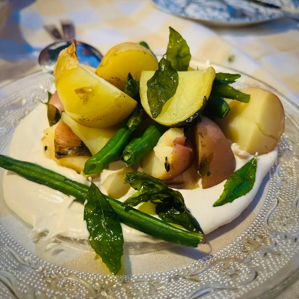 New Potatoes With Cashew Cream