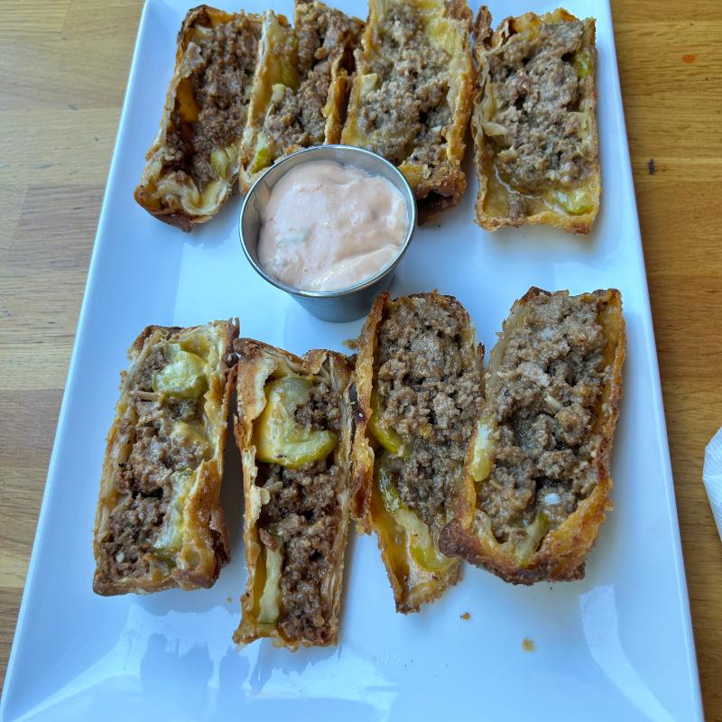 Cheeseburger Egg Rolls